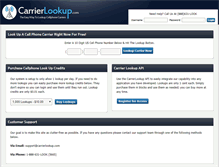 Tablet Screenshot of carrierlookup.com